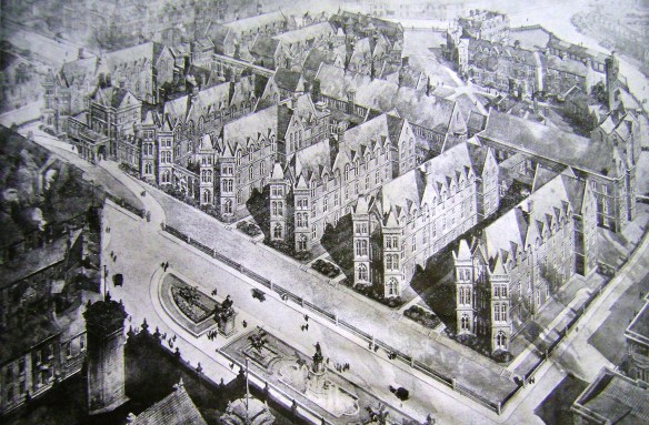 Architect’s Impression of the Completed King Edward VII Extension, Leeds, 1917 (Edward VII Memorial Appeal leaflet, West Yorkshire Archives, Leeds 2295/299)